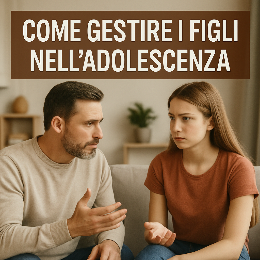 EBOOK, COME GESTIRE I FIGLI NELL'ADOLESCENZA